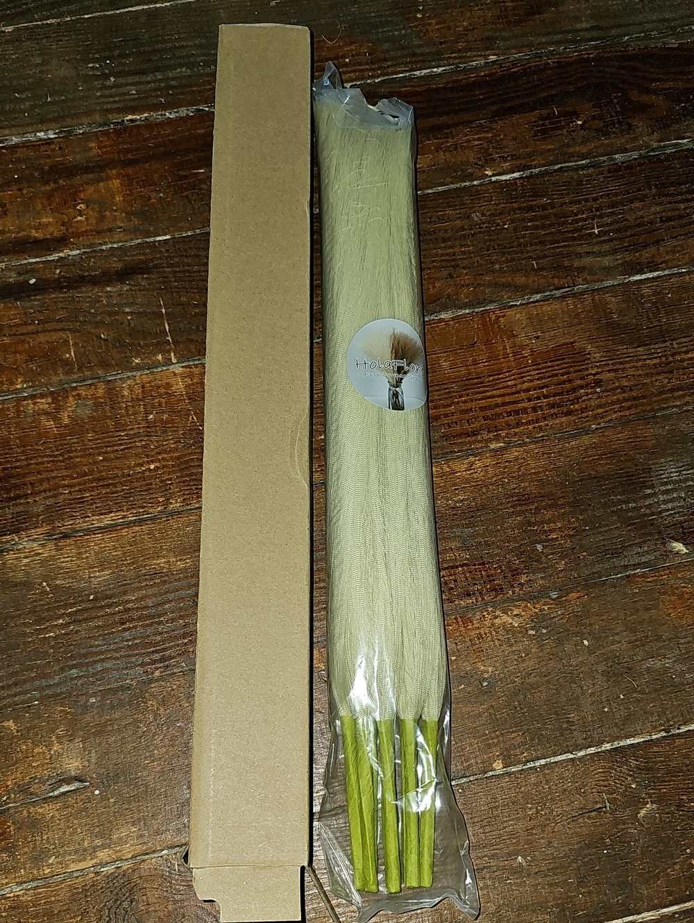 Dried Pampas Grass Stems - Natural Beige